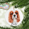 Cavalier King Charles Personalised Ceramic Ornament