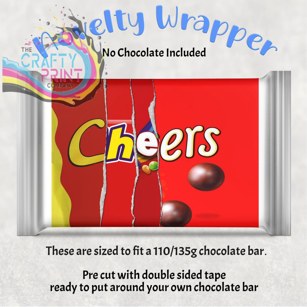 Cheers Chocolate Bar Wrapper - Wrapping Paper