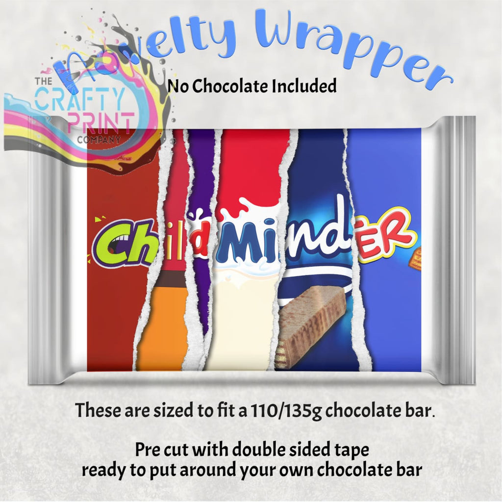 Child Minder Chocolate Bar Wrapper - Wrapping Paper