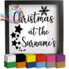 Christmas at the Personalised with surname V3 Vinyl Decal