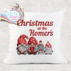 Christmas at the Surname’s Gnome Personalised Cushion