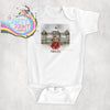 Coronation Princess Bear Vest Personalised - Baby One-Pieces