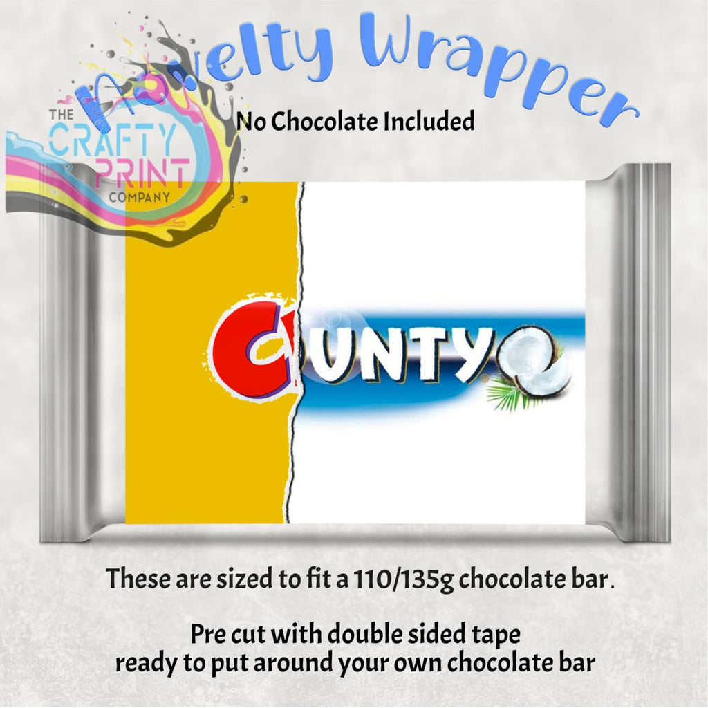 Cunty Chocolate Bar Wrapper - Gift Wrapping