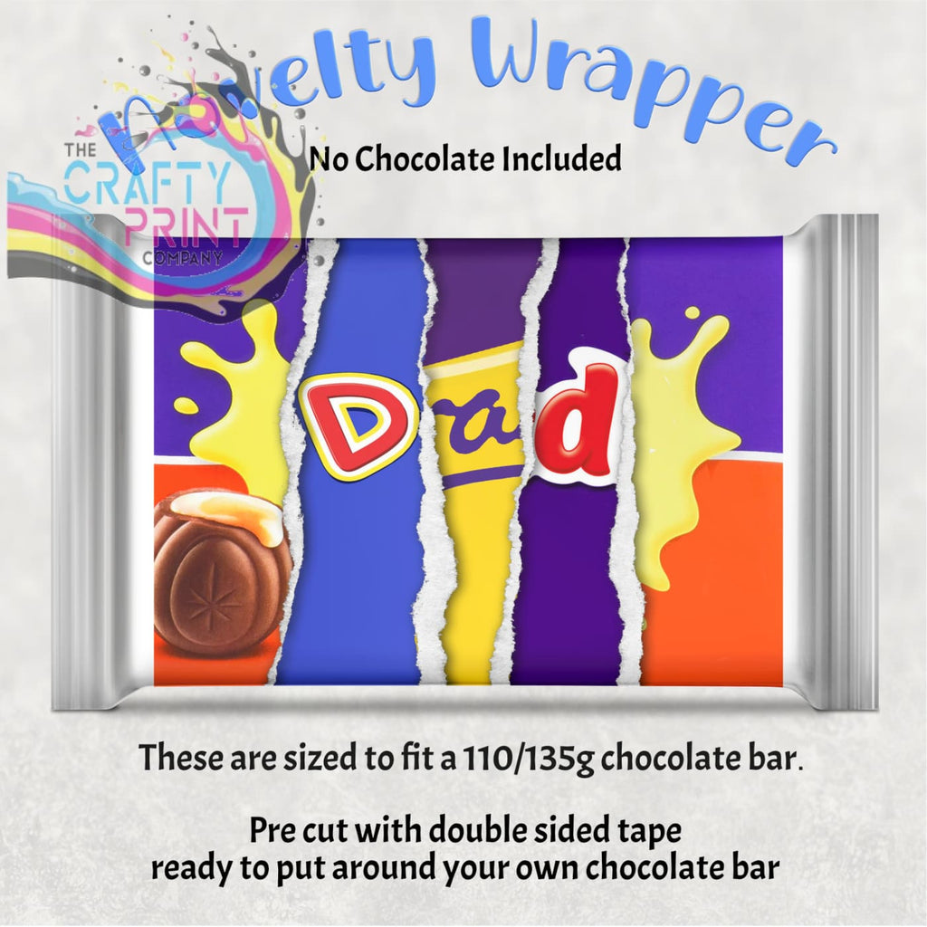 Dad Chocolate Bar Wrapper - Wrapping Paper