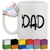 Dad Tools Glass / Mug / Cup Decal / Sticker - Decorative