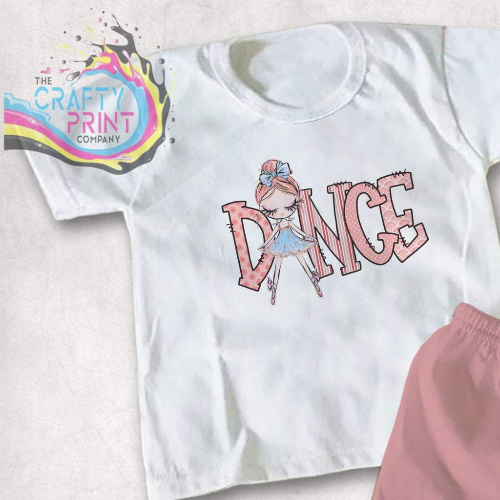 Dance Ballet Girl Design Children’s T-shirt - Red Hair