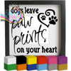 Dogs leave Paw Prints V2 Vinyl Decal Sticker - Decorative