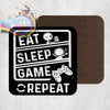 Eat Sleep Game Repeat Coaster - Coasters