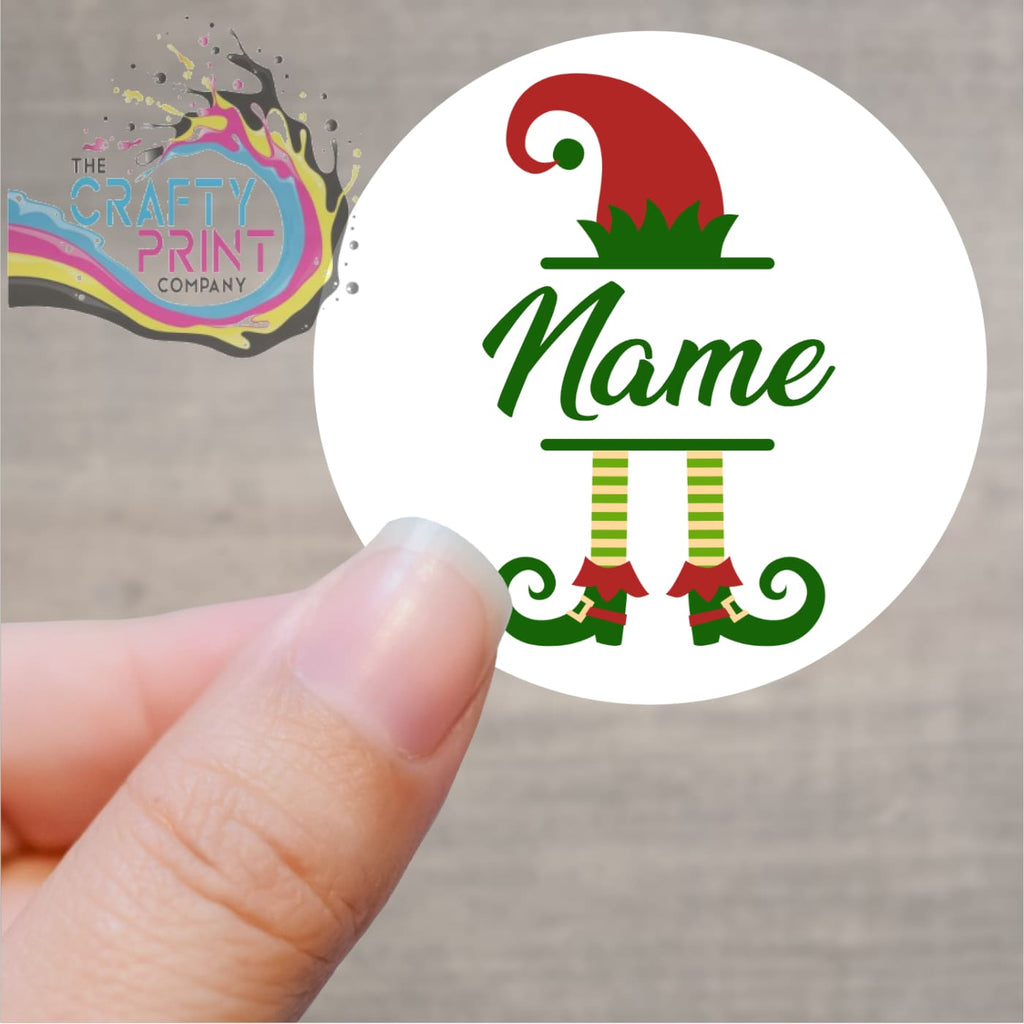 Elf Personalised Printed Sticker - Decorative Stickers