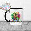 Embrace Different Autism Dinosaur Mug - Black Handle &