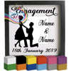 Engagement couple Personalised Vinyl Decal Sticker