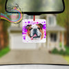 English Bulldog Paint Splatter Car Air Freshener - Vehicle