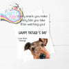 Every snack you make Airedale Terrier A5 Card & Envelope