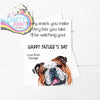 Every snack you make English Bulldog A5 Card & Envelope