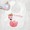 Flamingo Personalised Baby Bib - & Toddler Clothing