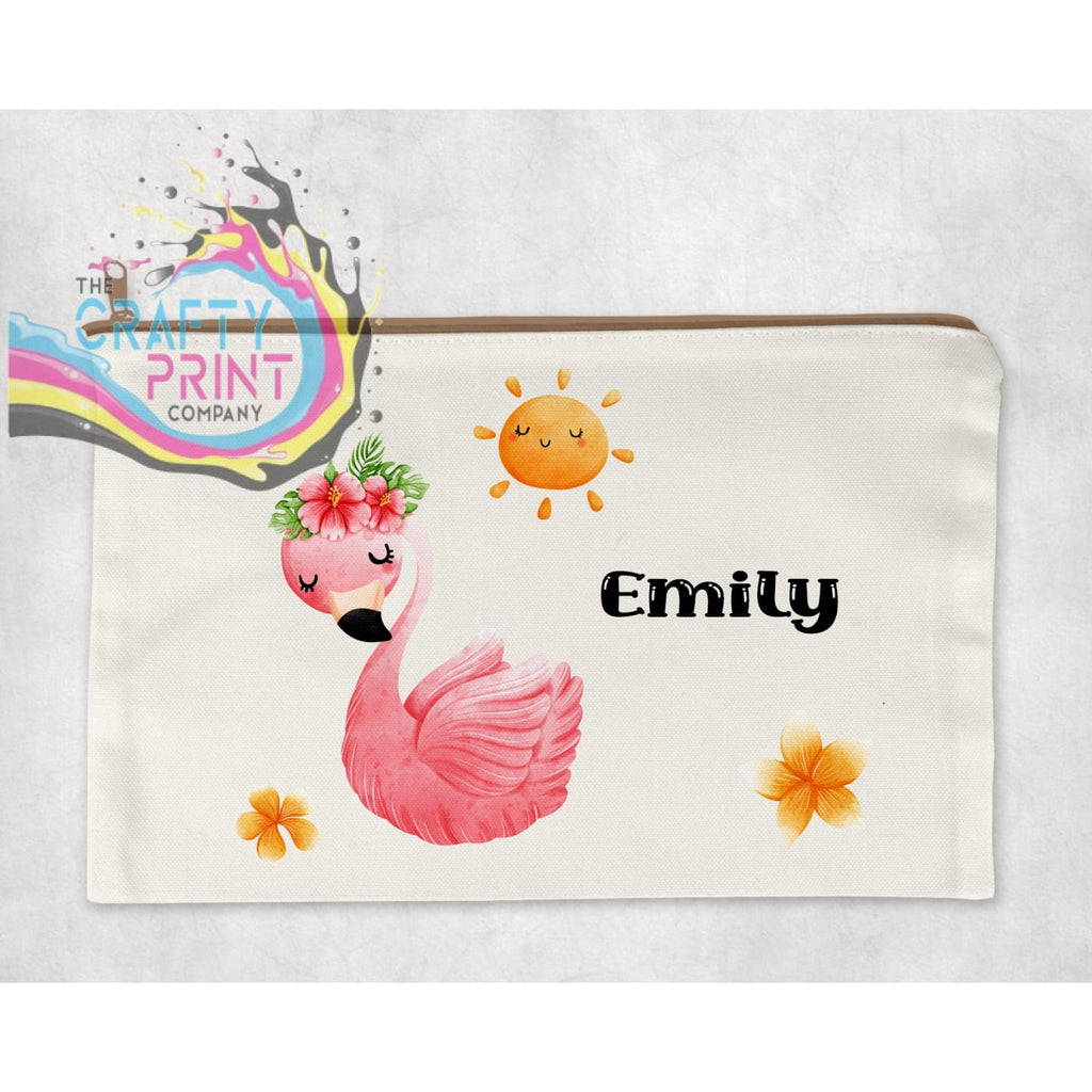 Flamingo Sun Personalised Pencil Case - Handbags