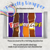 Flower Girl Chocolate Bar Wrapper - Wrapping Paper