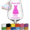 Flower Girl Personalised V2 Glass / Mug / Cup Decal