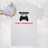 Gamers Don’t Die They Respawn T-shirt - White - Shirts &