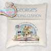 Get Lost in the Words Dinosaur Space Pocket Book Cushion