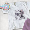 Girl with Attitude Goth Design Children’s T-shirt - Light