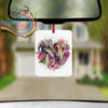 Greyhounds Floral Car Air Freshener - Vehicle Fresheners