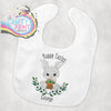 Happy Easter Bunny with Carrot Basket Baby Bib - & Toddler