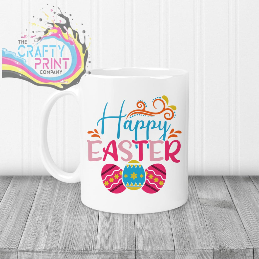 Happy Easter Mug - White Handle & Inner - Mugs