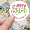 Happy Easter Personalised Company Name Printed Sticker