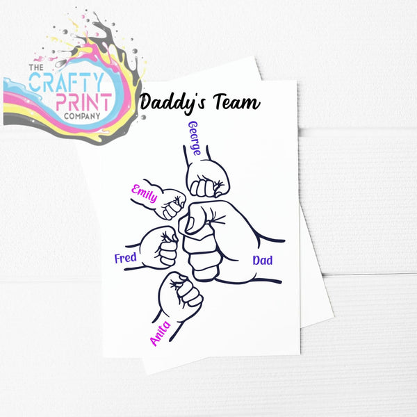 Happy Father’s Day Fist Bump A5 Card & Envelope