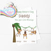 Happy Father’s Day from your Little Monkeys A5 Card &