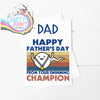 Happy Father’s Day Swimming Champion A5 Card & Envelope