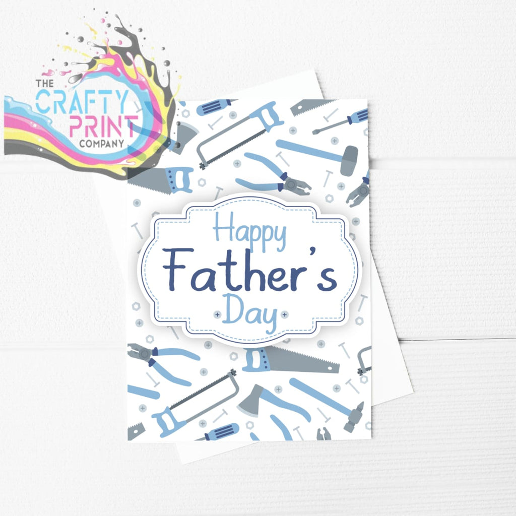 Happy Fathers Day Tools A5 Card & Envelope - Greeting Note