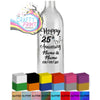 Happy Number Anniversary Personalised Bottle Vinyl Decal