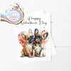 Happy Valentine’s Day French Bulldogs A5 Card - Greeting