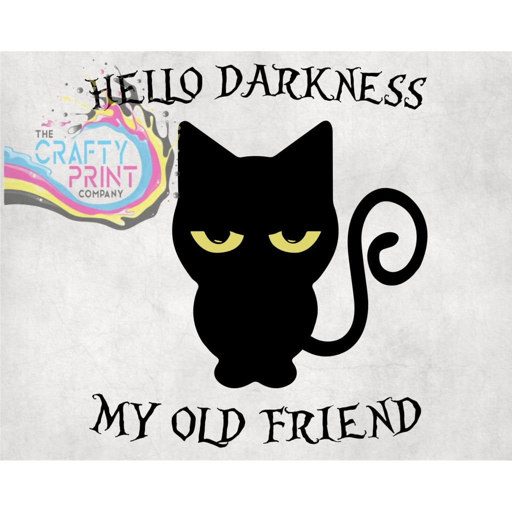 Hello darkness hotsell cat shirt