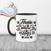 Home is where the dogs are Mug - Black Handle & Inner - Mugs