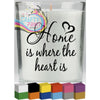 Home is where the heart Candle Decal Vinyl Sticker