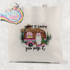 Home is where you park it Cotton Tote Bag - Natural