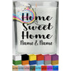 Home Sweet Personalised Candle Decal Vinyl Sticker