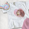 Horse with Heart Children’s T-shirt - Brown Pink - Shirts