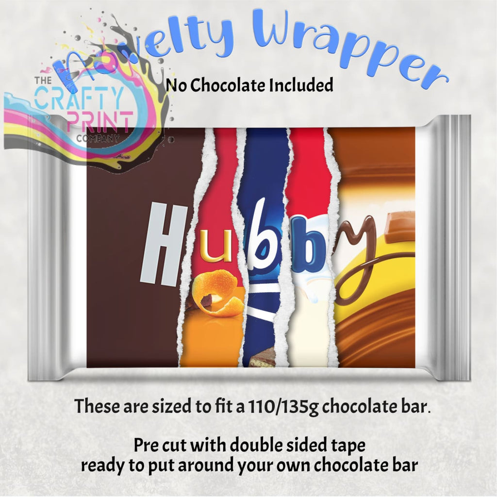 Hubby Chocolate Bar Wrapper - Wrapping Paper