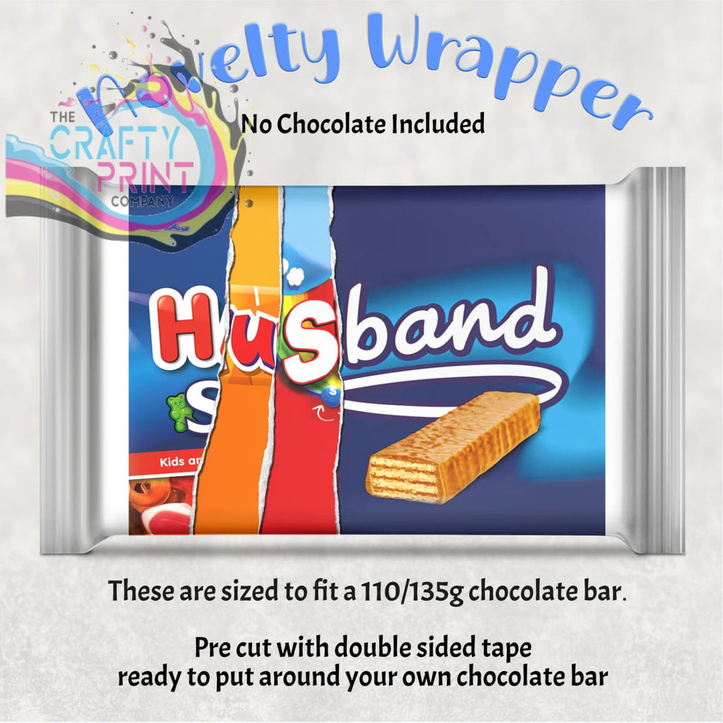 Husband Chocolate Bar Wrapper - Gift Wrapping