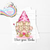 I love your Boobs Valentine’s Gonk A5 Card - Greeting &