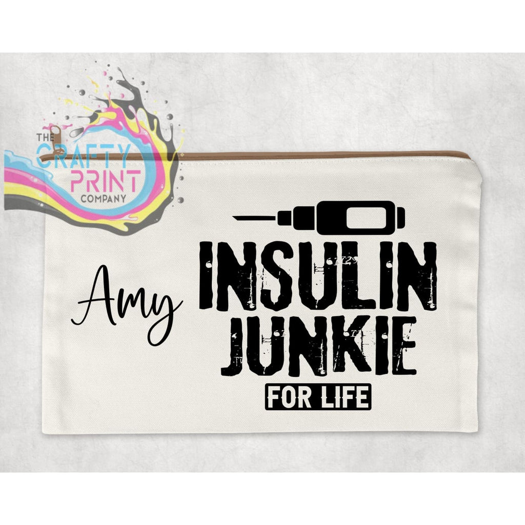 Insulin Junkie For Life Personalised Kit Bag Accessory