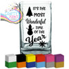 Its the most wonderful time of year V2 Vase Decal Sticker