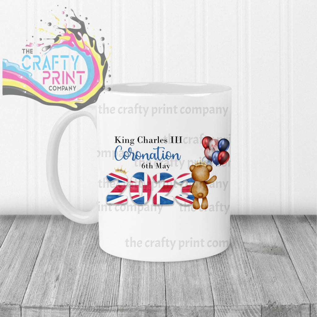 King Charles III Coronation 2023 Balloon Mug - White Handle