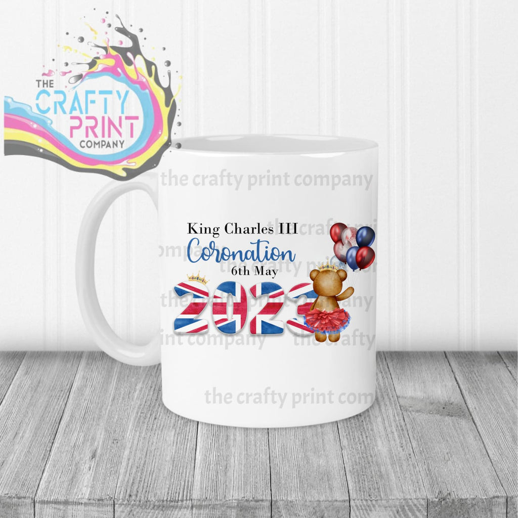 King Charles III Coronation 2023 Balloon Mug - White Handle