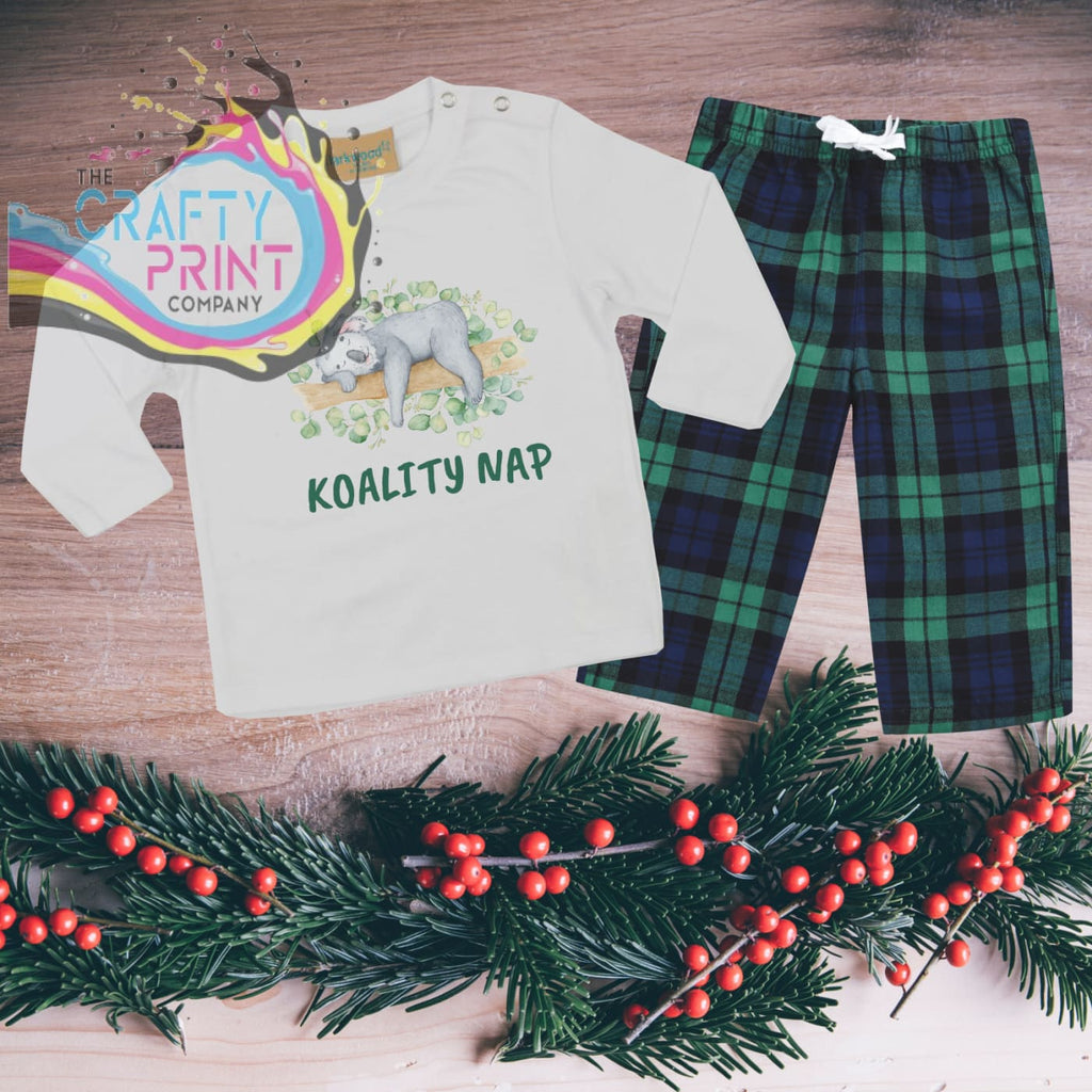 Koality Nap Tartan Pyjamas Toddler - Green