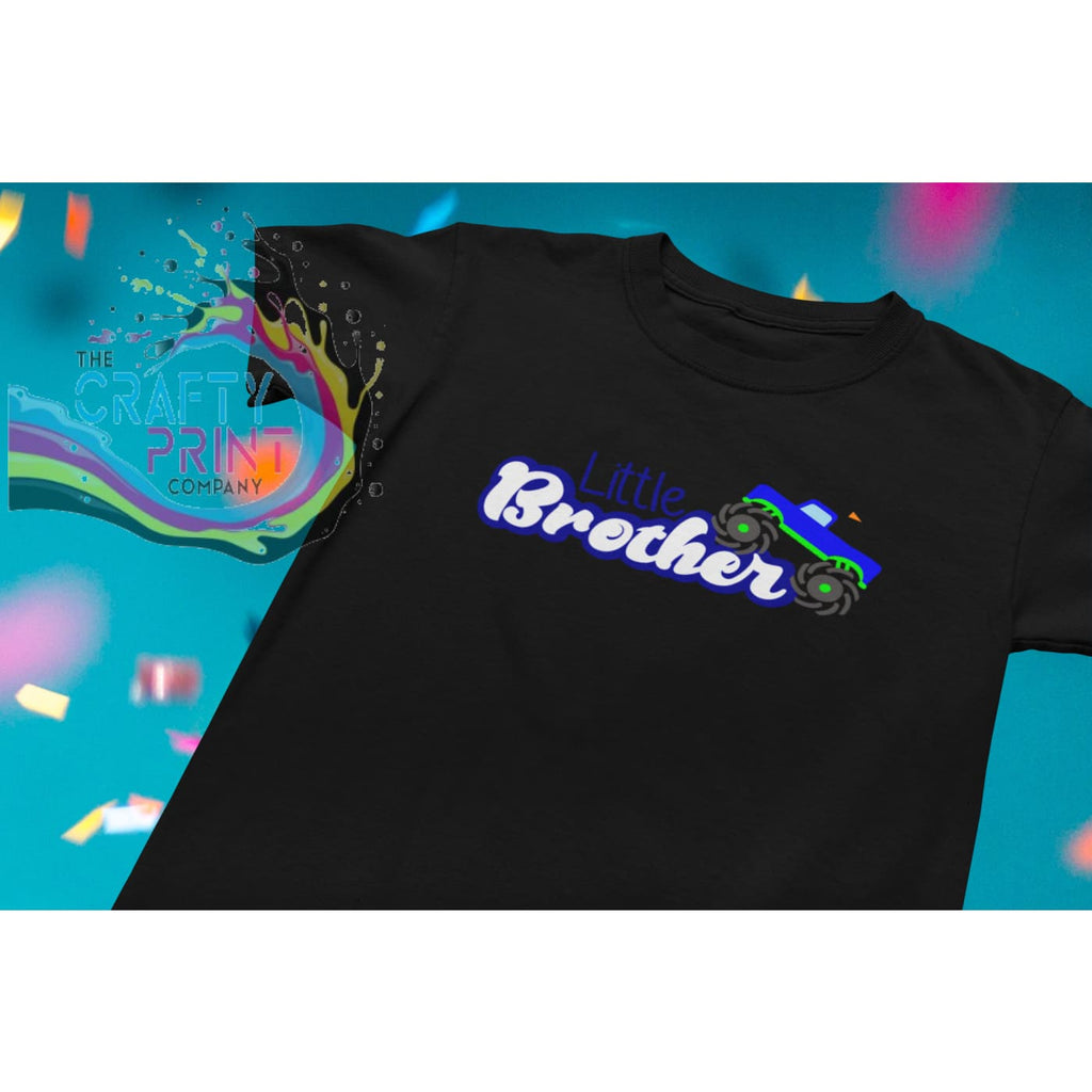 Little Brother Truck Children’s T-shirt - Black - Shirts